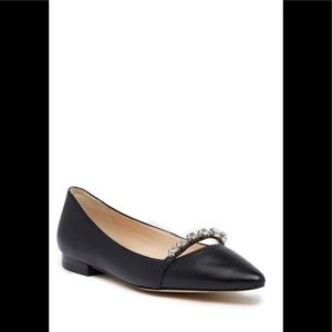 Karl Lagerfeld Paris Colette Leather Flat NIB